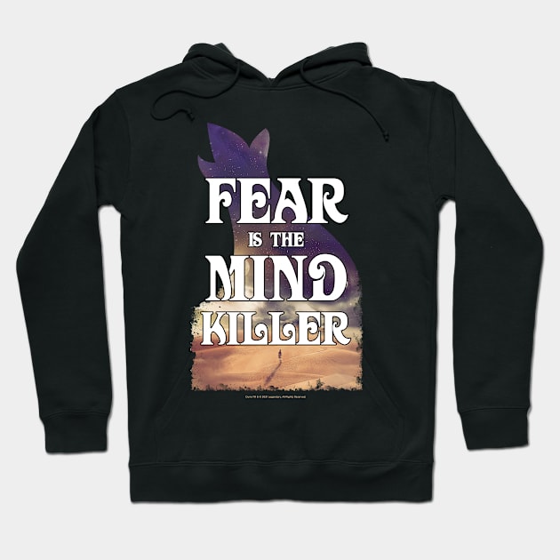 Fear Is The Mind Killer Sand Dunes Vintage Hoodie by Dream Artworks